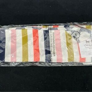Coach Hadley Sig Striped Pony Bag Scarf NWT